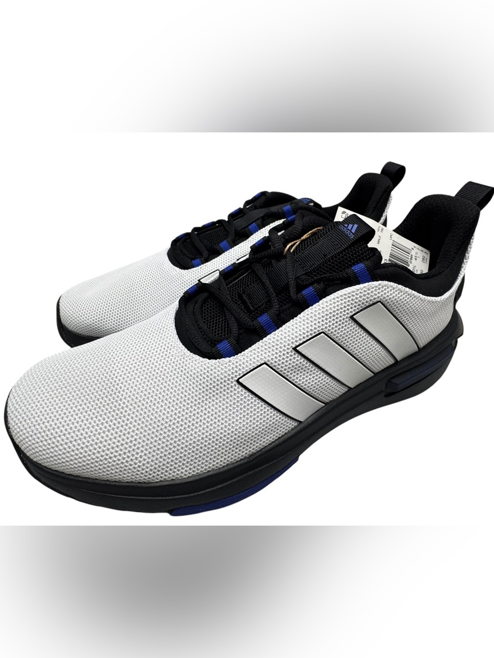 Adidas Racer TR23 Mens Size 11 Cloud White Black Lucid Blue JP5303 NIB NEW